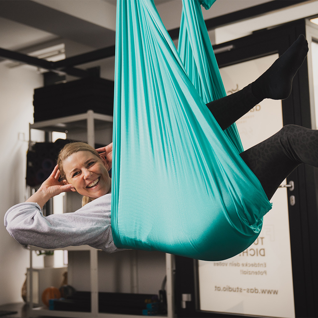 Flying Pilates Gruppenkurs.